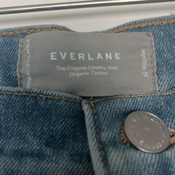 JEANS, Everlane,light wash,straight leg,"Original Cheeky Jean, organic cotton,32 - Picture 2 of 4